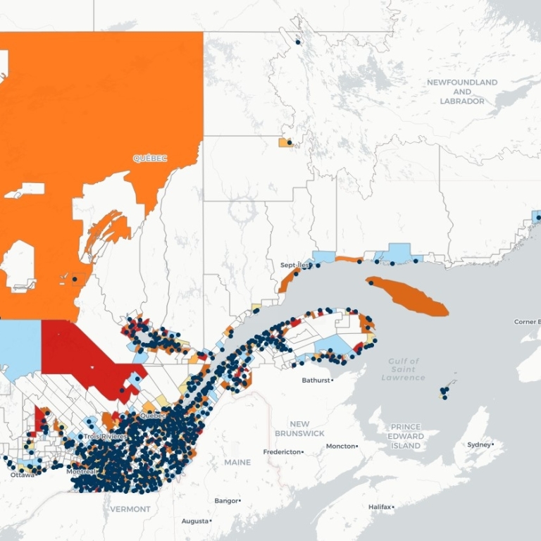 Déversements d’eaux usées – Une carte interactive