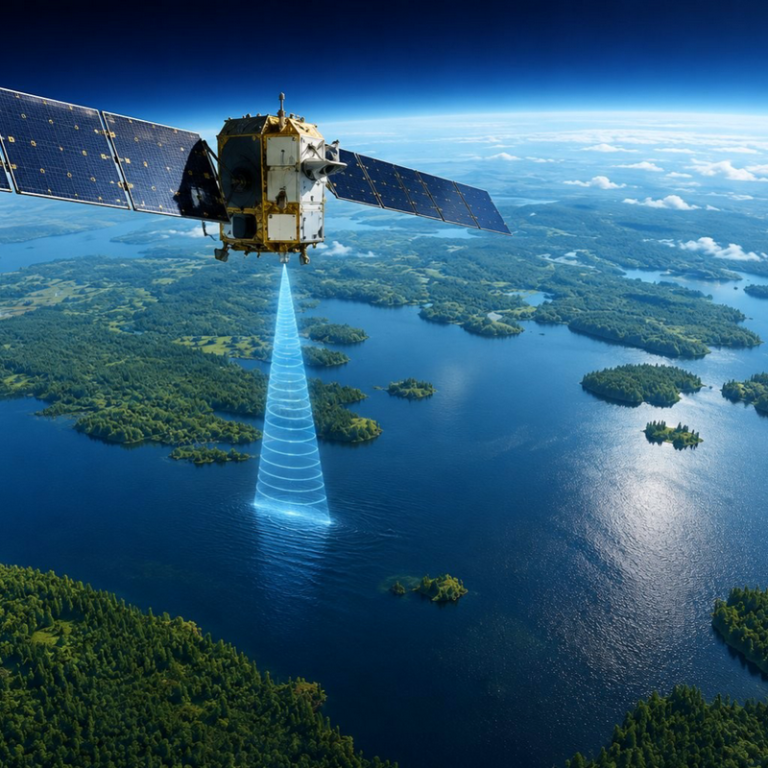 Quand les satellites se taisent &ndash; Comment la g&eacute;ostatistique reconstruit les niveaux d&rsquo;eau manquants