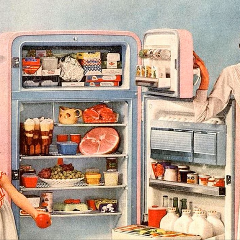 Le r&eacute;frig&eacute;rateur et la ville