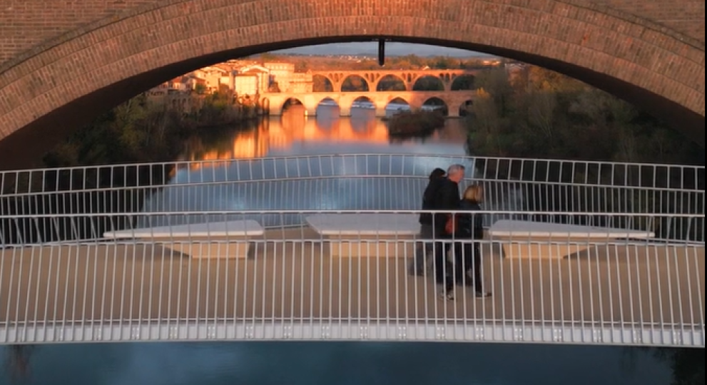 La passerelle cyclopi&eacute;tonne d&rsquo;Albi
