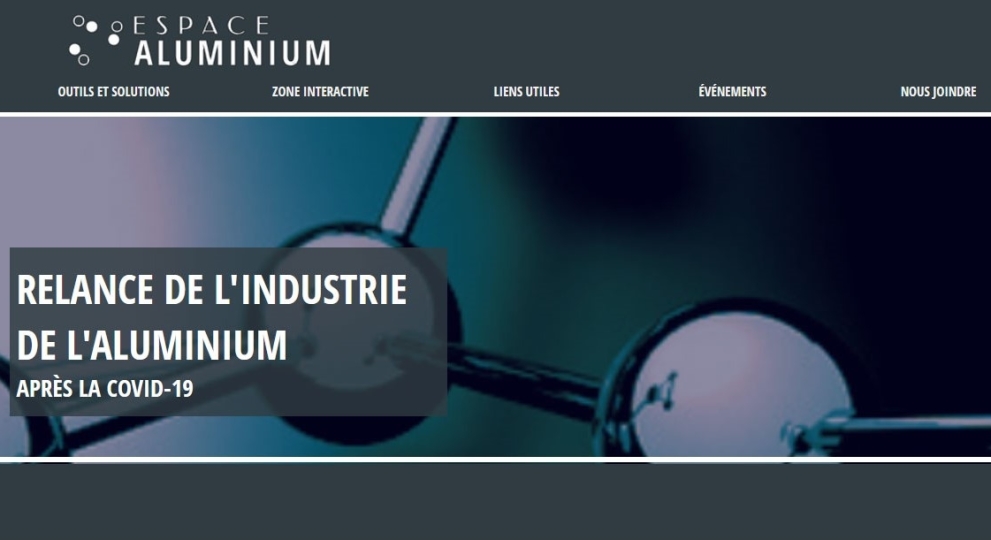 Un portail Web dédié aux entreprises transformatrices d’aluminium