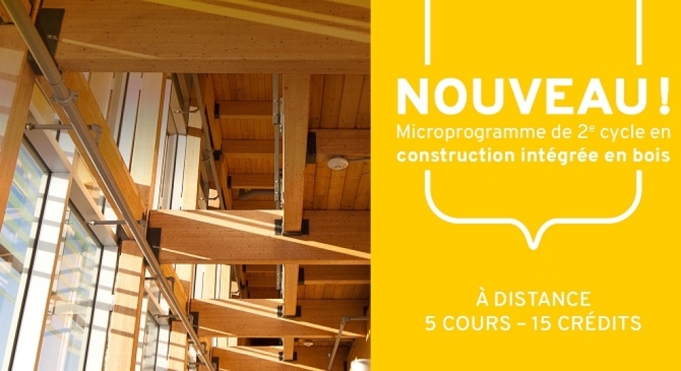 Construction bois – Nouveau programme de formation